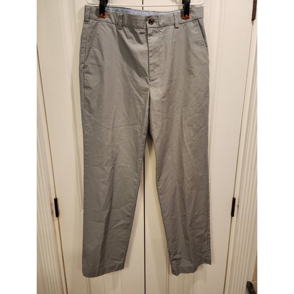 Brooks Brothers Clark Fit Advantage Chino Flat Front Sz 35x32 100% Supima Cotton - Picture 1 of 8